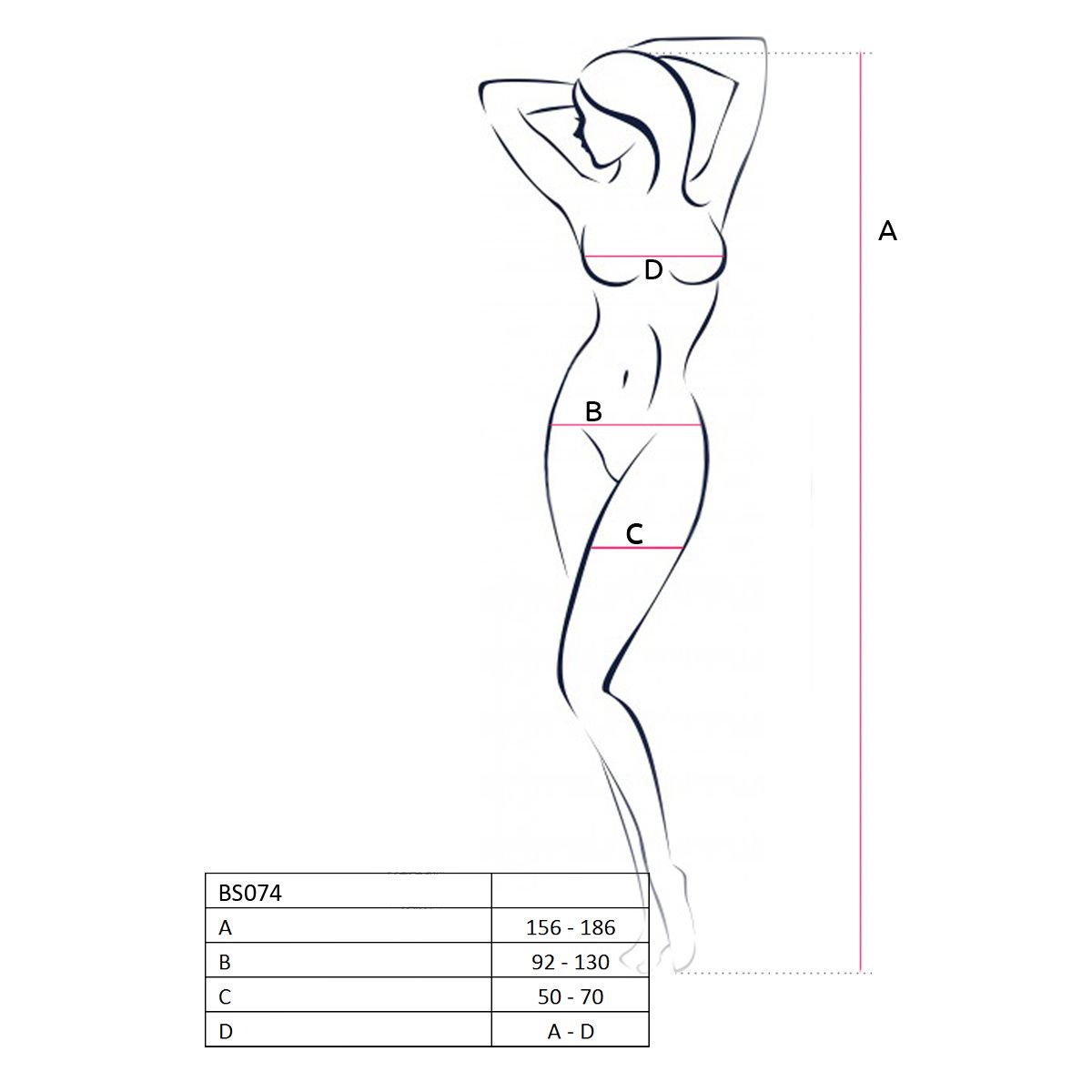 Passion - BS074 Catsuit - Weiss
