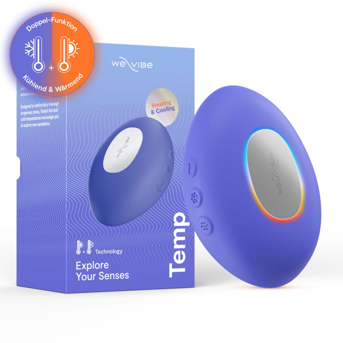 We-Vibe - Temp Lay-On Vibrator mit Temperaturspiel - Lavender Blue
