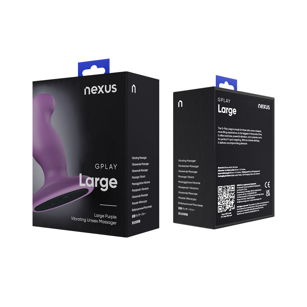 Nexus - G-Play+ Unisex Vibrator - Large