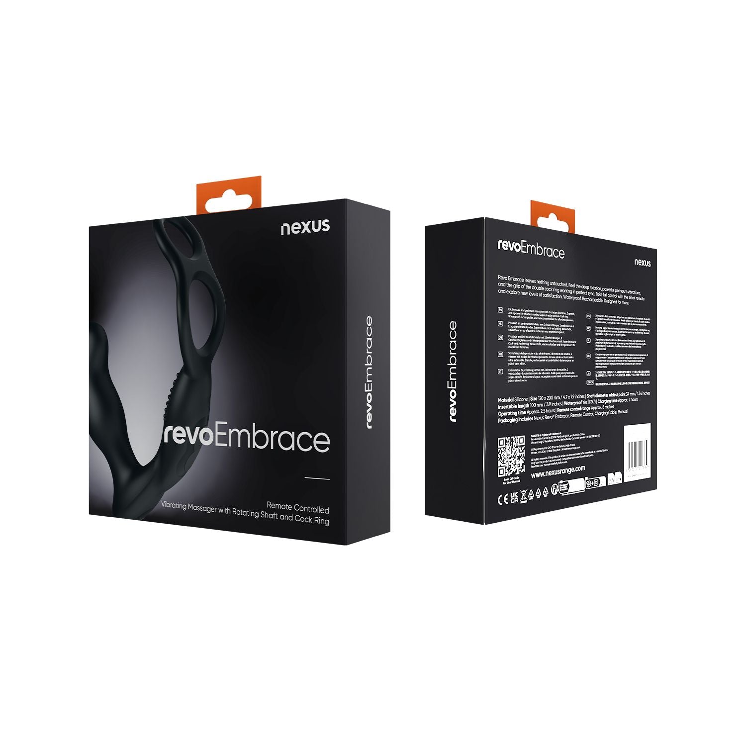 Nexus - Revo Embrace Vibrierender Prostata-Stimulator - mit Cockring und Fernbedienung