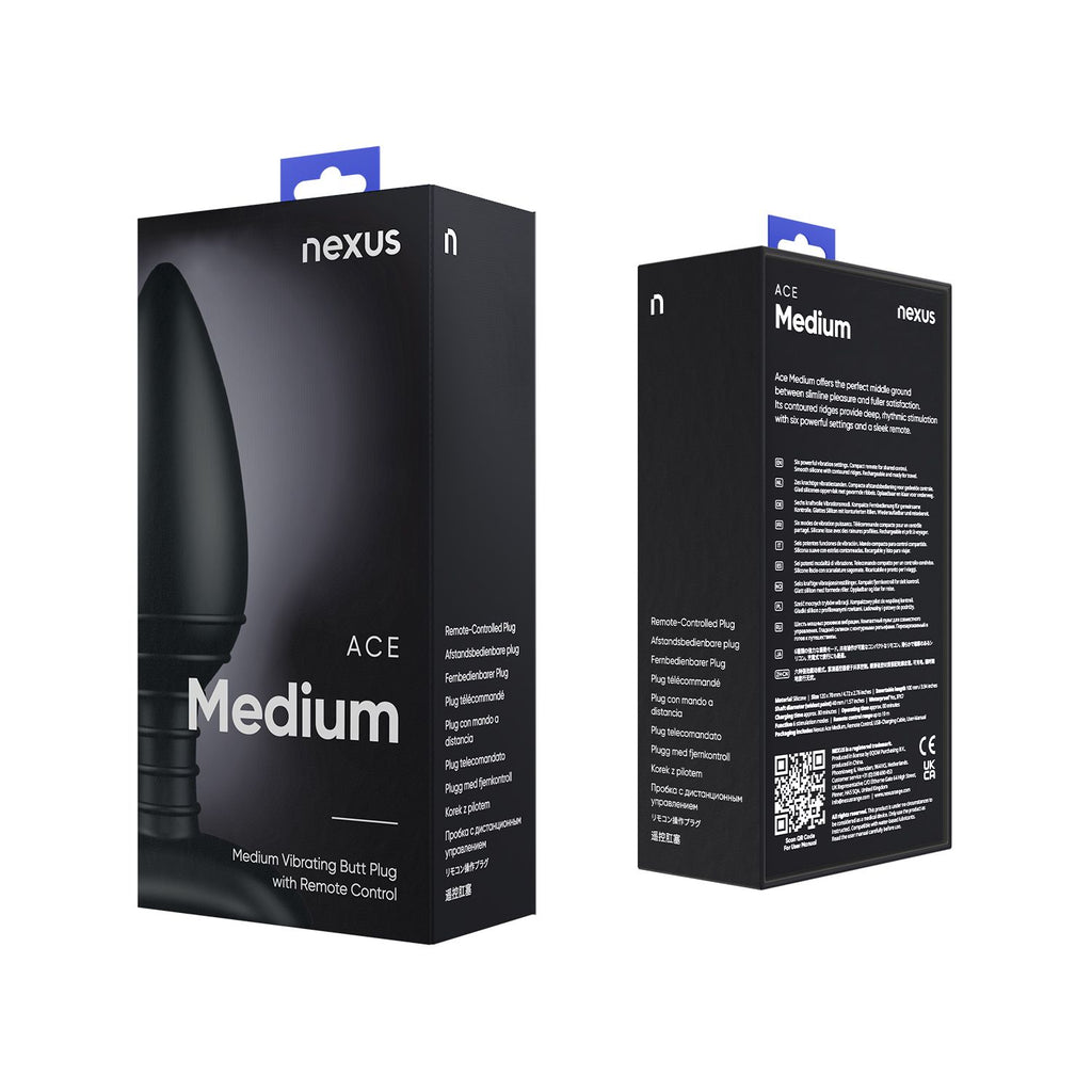 Nexus - Ace Vibrerende Buttplug - Medium