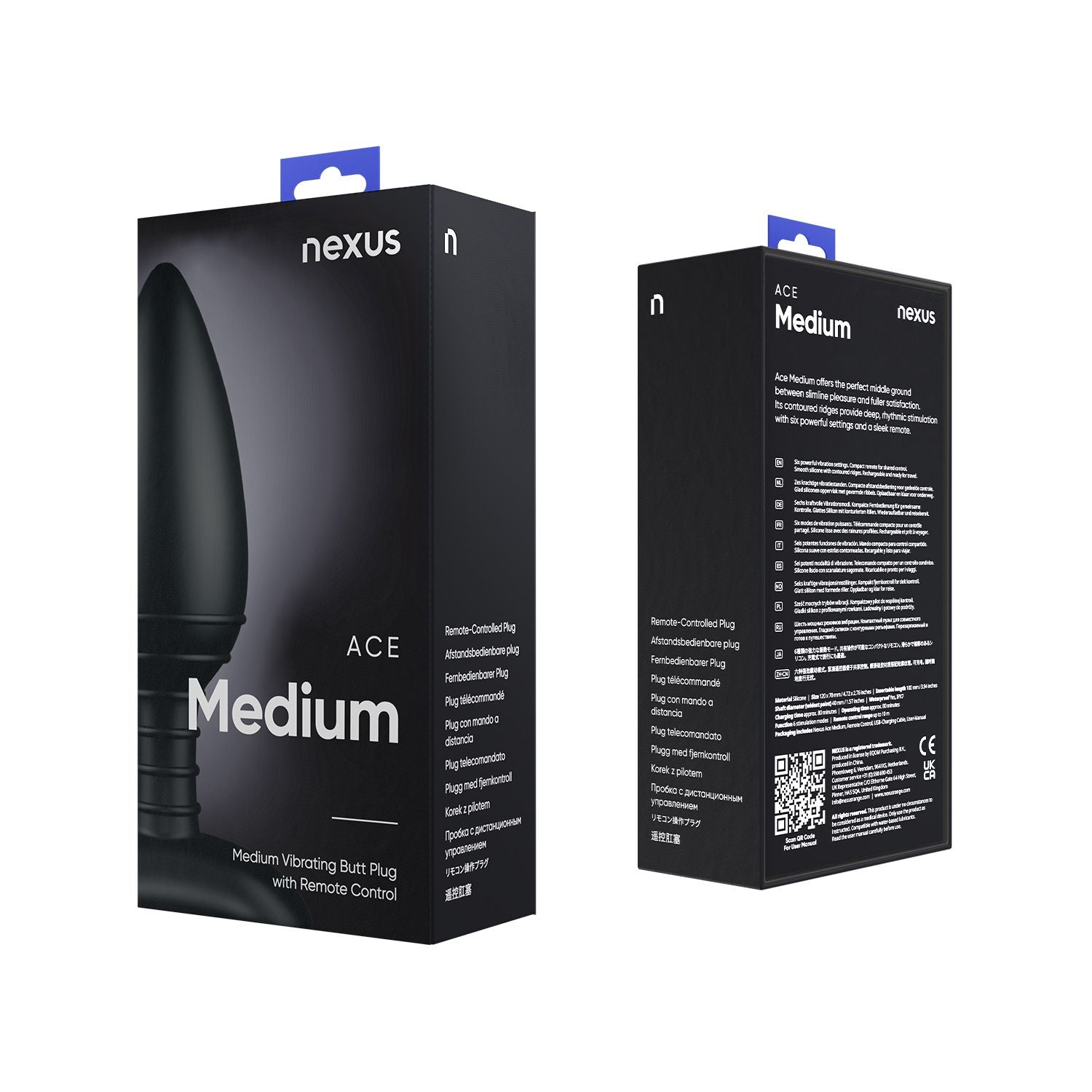 Nexus - Ace Vibrerende Buttplug - Medium