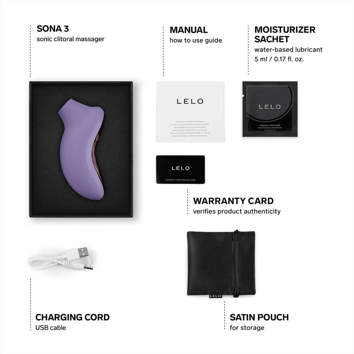 LELO - SONA 3 Klitoris-Stimulator - Violet Dusk