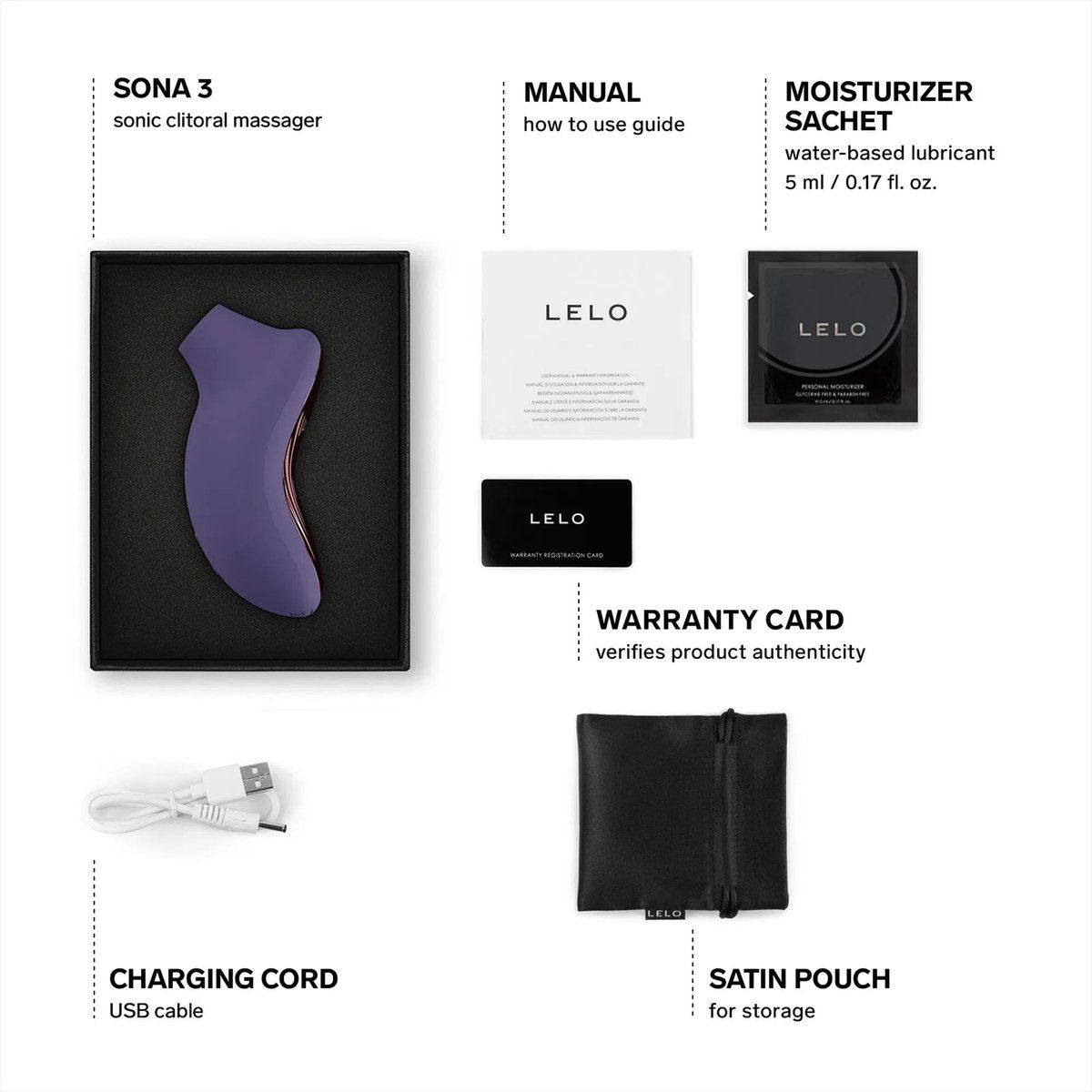 LELO - SONA 3 Klitoris-Stimulator - Violet Dusk