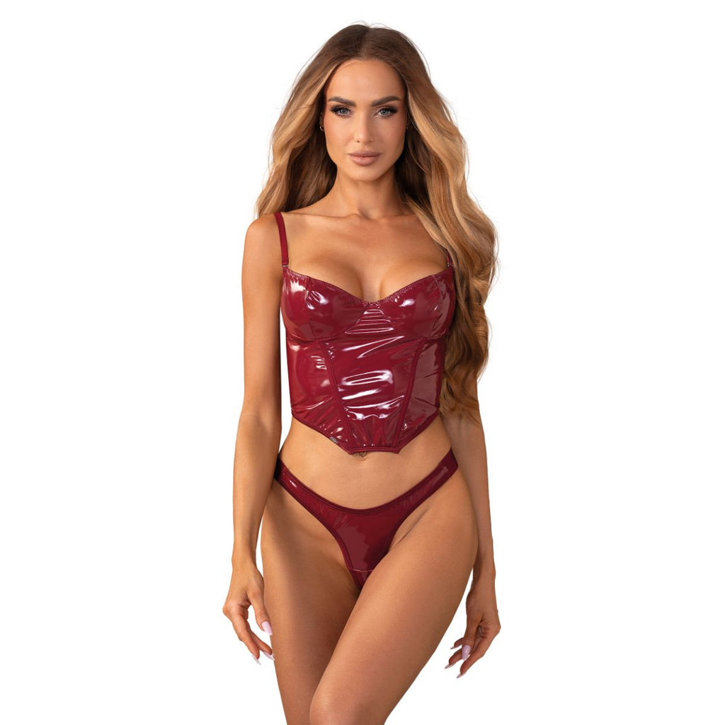 Obsessive - Redya Korsett und String - Rot