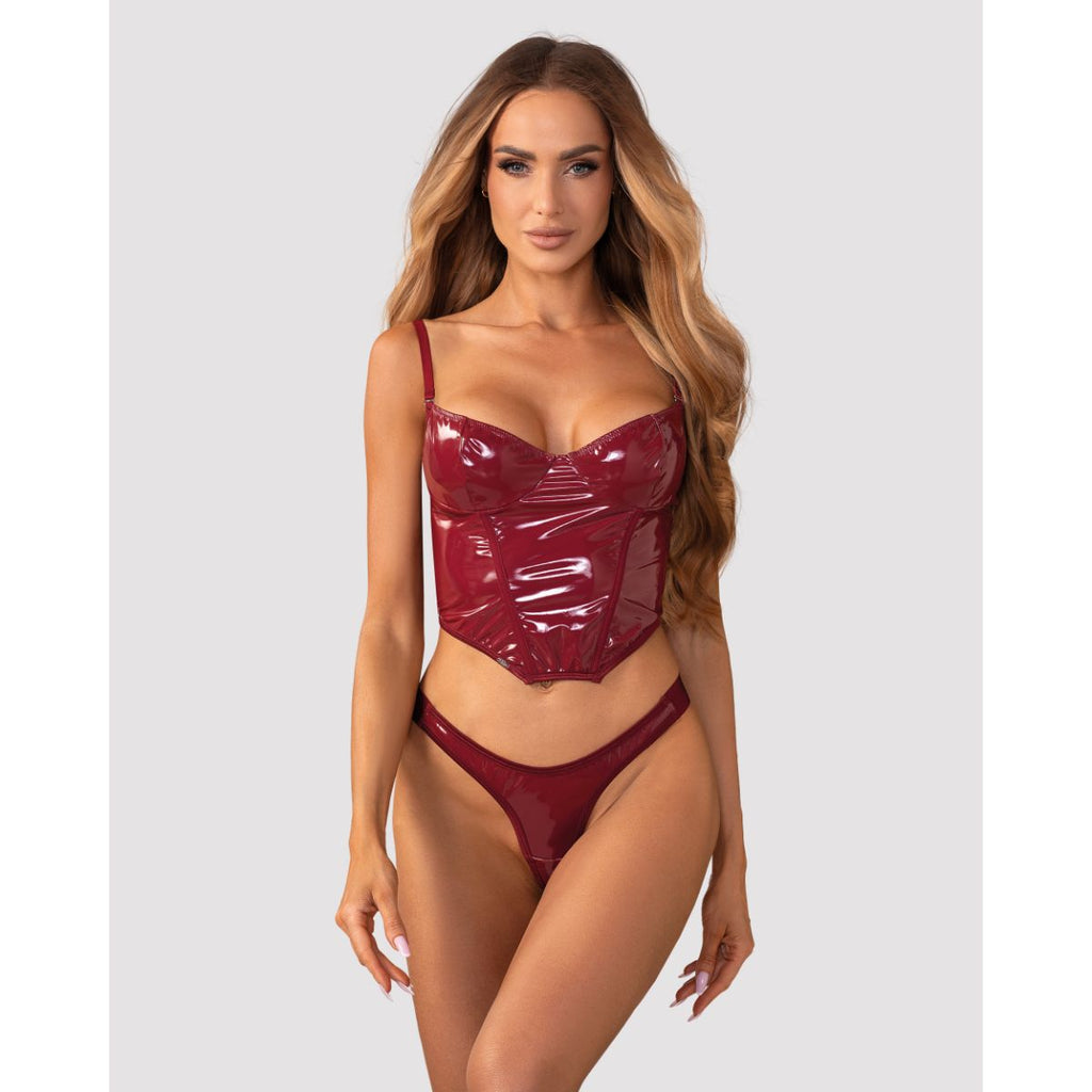 Obsessive - Redya Korsett und String - Rot