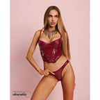 Obsessive - Redya Korsett und String - Rot