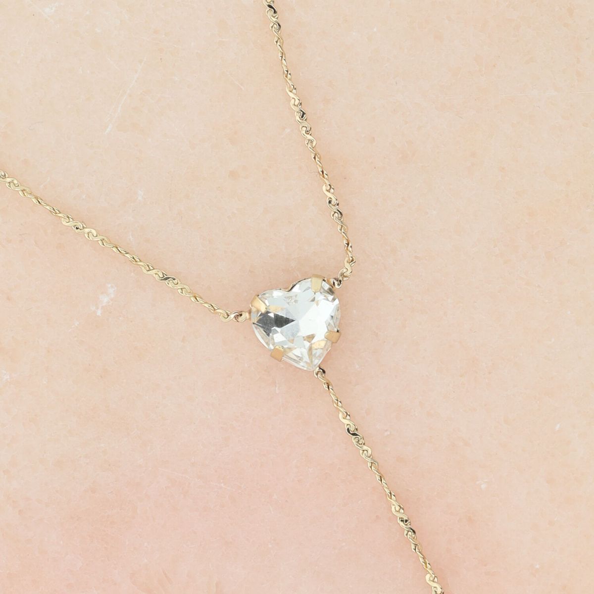 Otazu - Love Fußkettchen Crystal Heart - Transparent