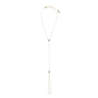 Otazu - Twin Crystal Fusskette - Transparent