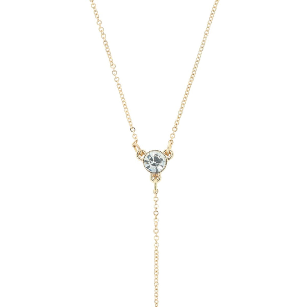 Otazu - Twin Crystal Fusskette - Transparent
