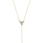 Otazu - Twin Crystal Fusskette - Transparent