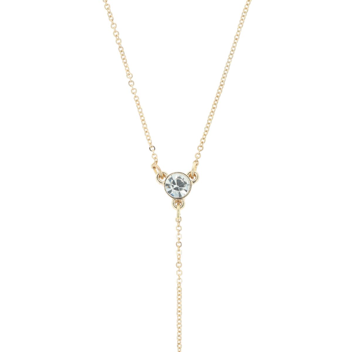 Otazu - Twin Crystal Fusskette - Transparent