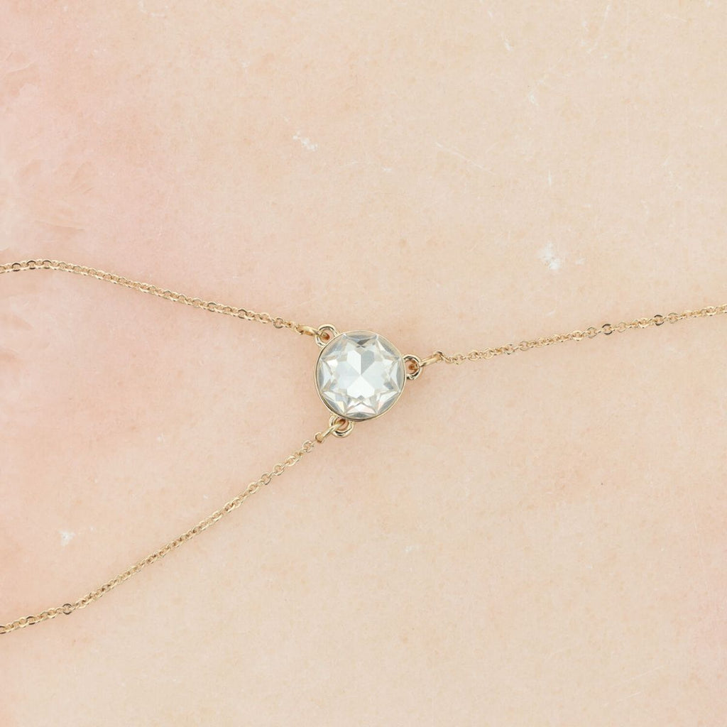 Otazu - Harmony Crystal Fusskette - Transparent