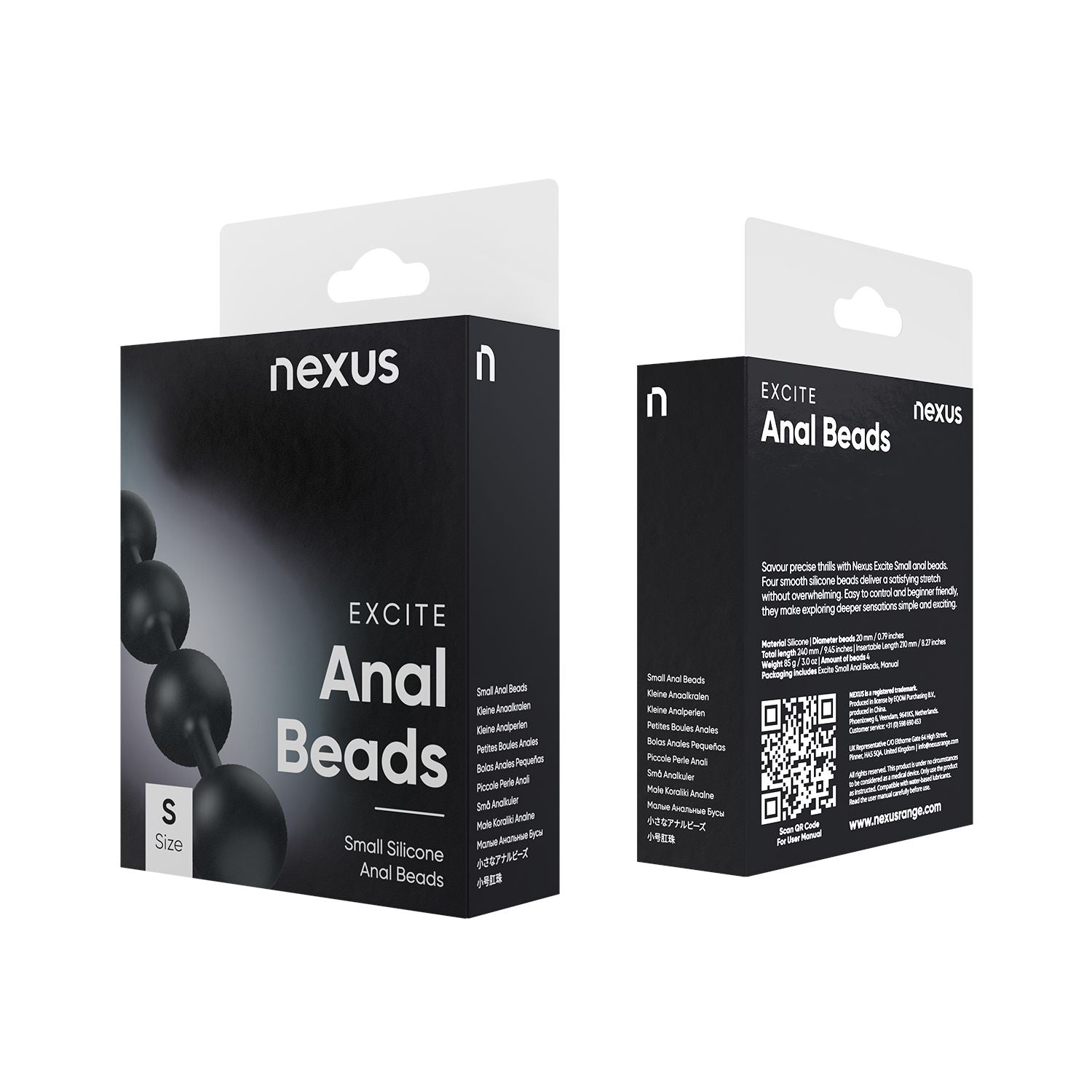 Nexus - Excite Silikon-Analperlen - Klein