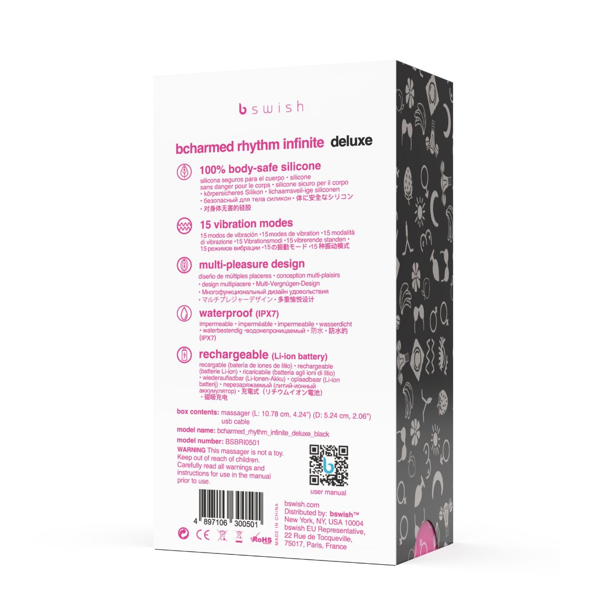 Bswish - Bcharmed Rhythm Infinite Deluxe Paarvibrator - Schwarz