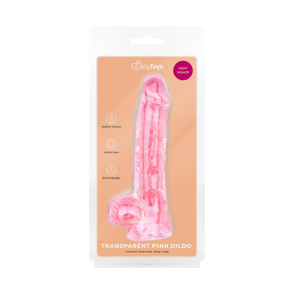 Jelly Dildo mit Hoden - 13,5 cm