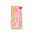 Jelly Dildo mit Hoden - 13,5 cm