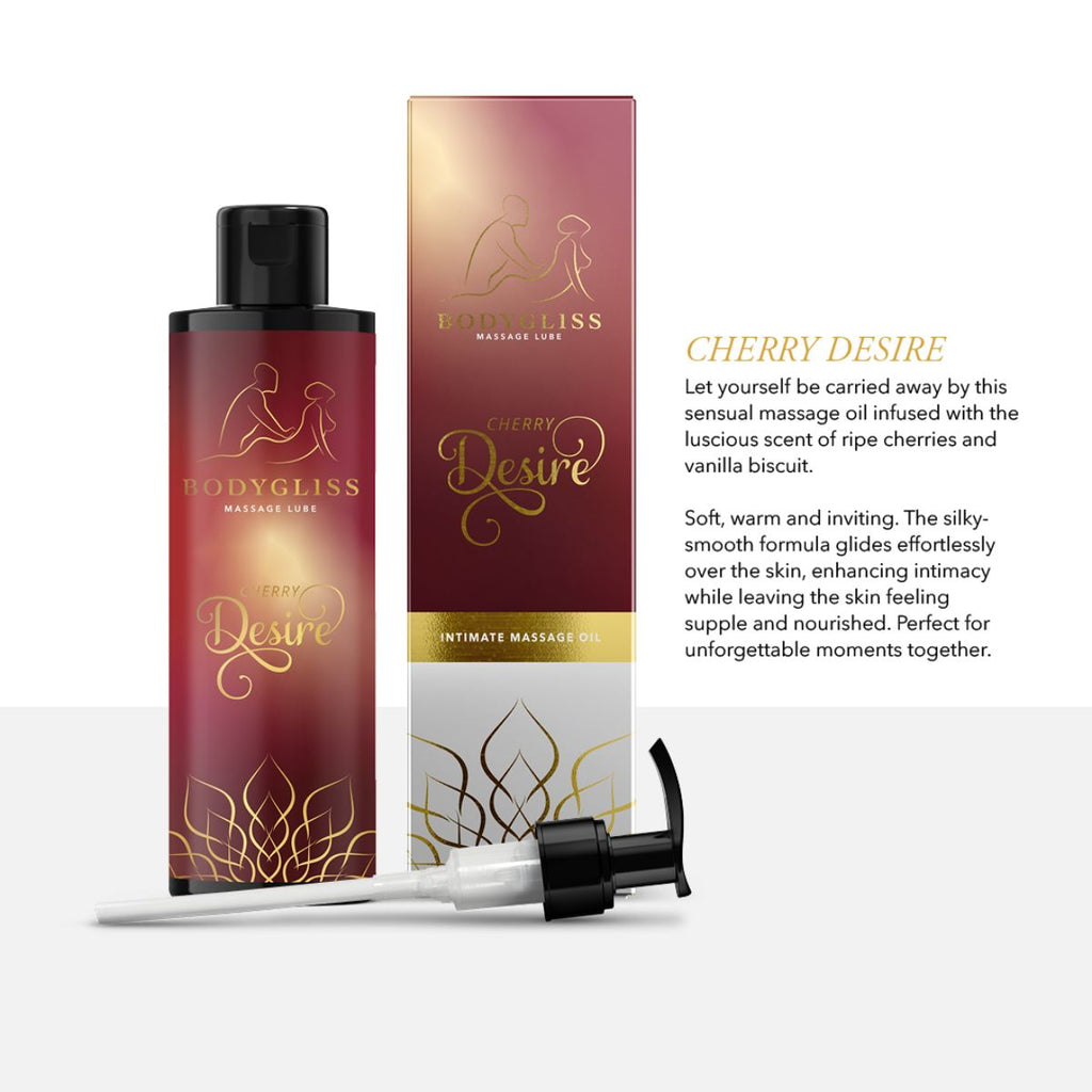 BodyGliss - Cherry Desire Massageöl und Gleitgel - 150 ml