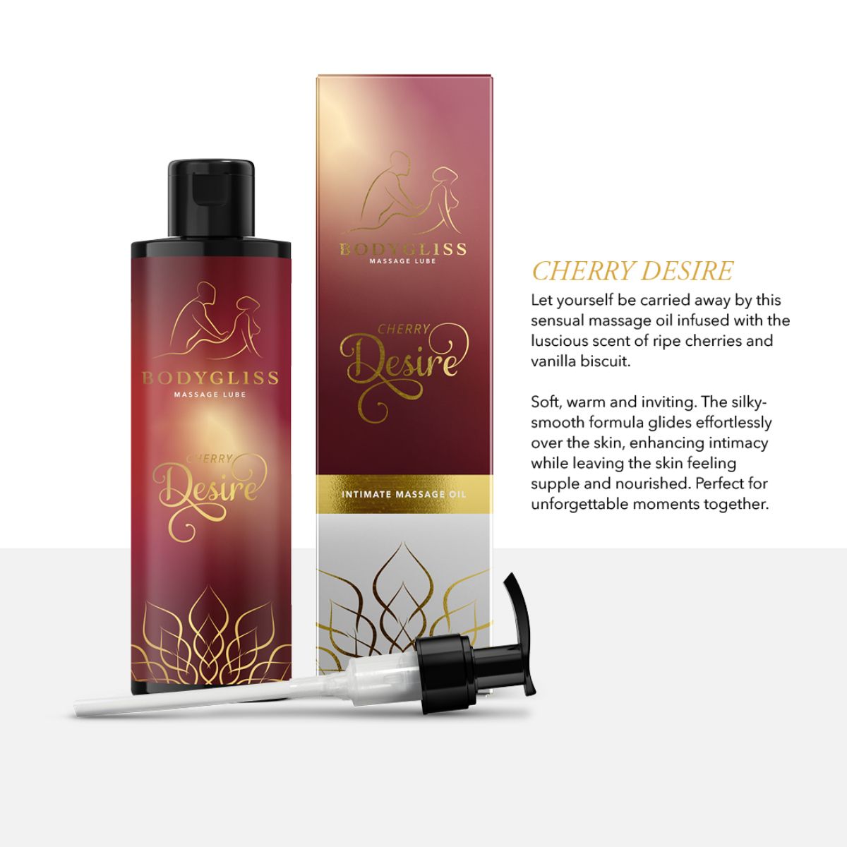 BodyGliss - Cherry Desire Massageöl und Gleitgel - 150 ml