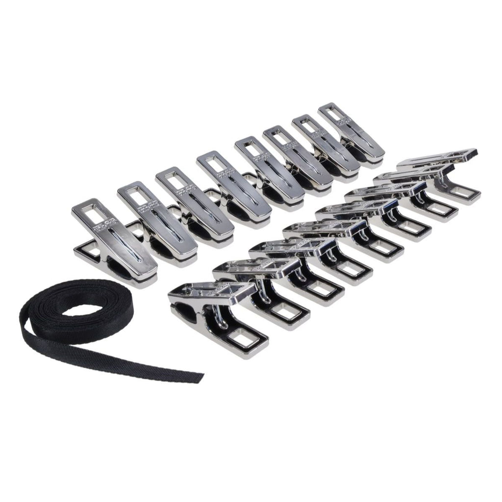 Sportsheets - Edge Body Zipper Clothes Pins - Silber
