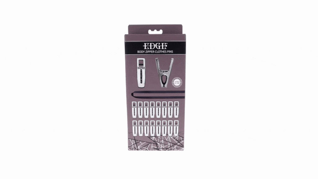 Sportsheets - Edge Body Zipper Clothes Pins - Silber