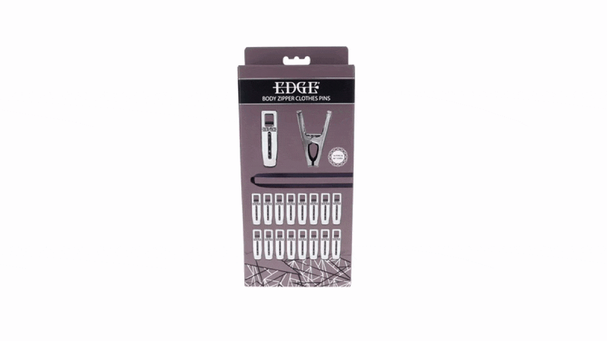Sportsheets - Edge Body Zipper Clothes Pins - Silber