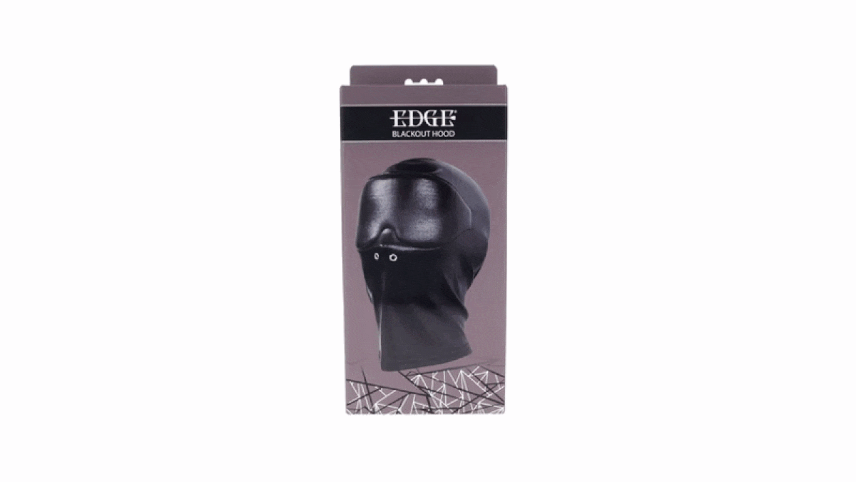 Sportsheets - Edge Black Out Hood - Schwarz