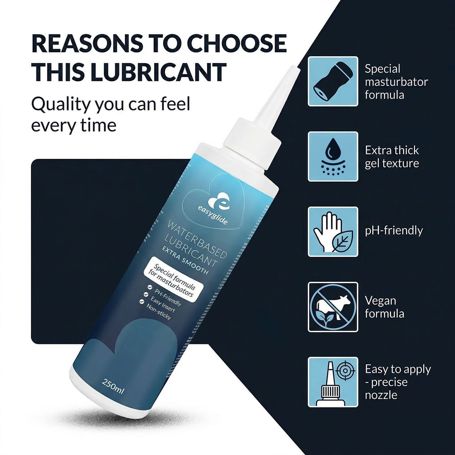 EasyGlide Masturbator Gleitgel Extra Smooth - 250 ml