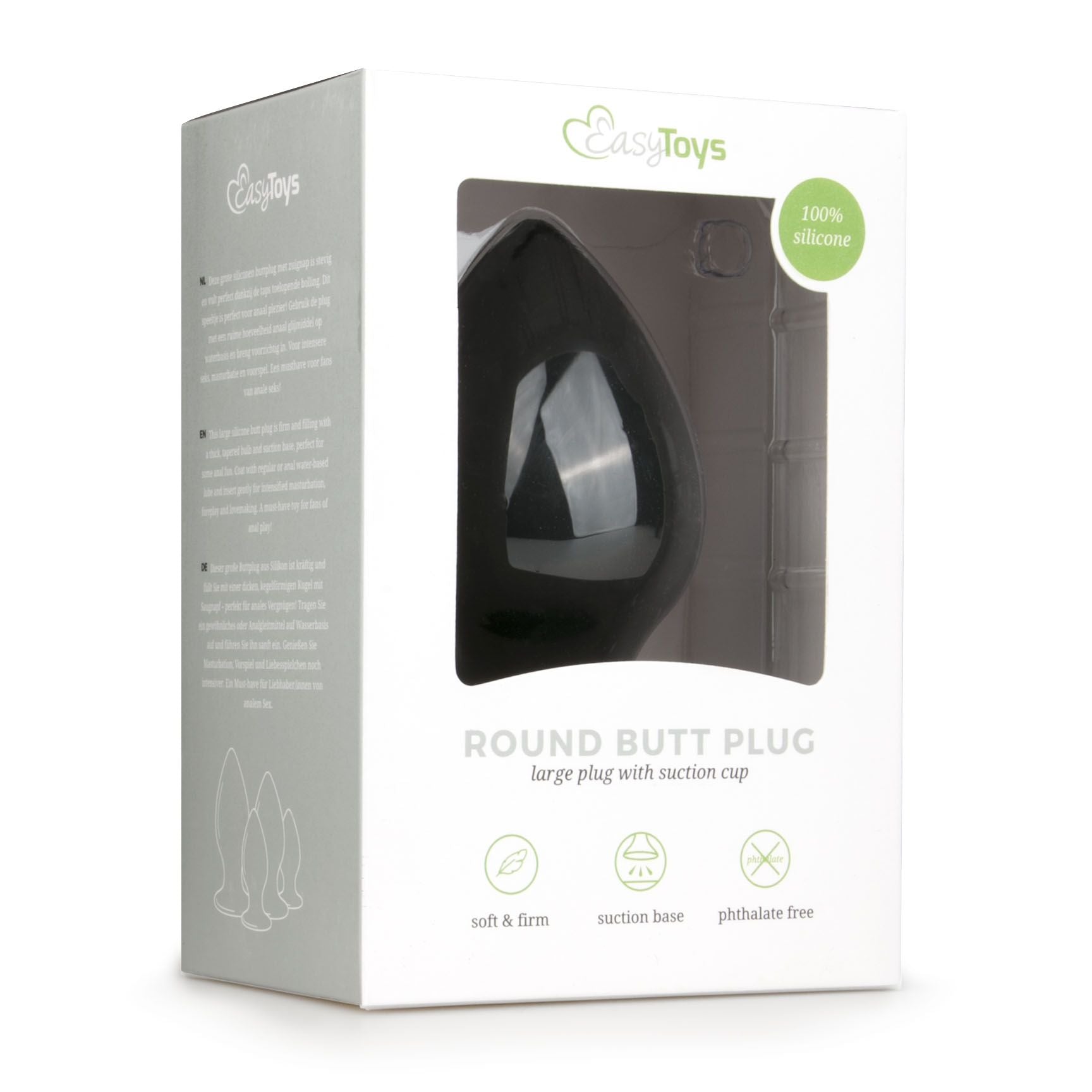 Easytoys Anal - Buttplug - Schwarz Large