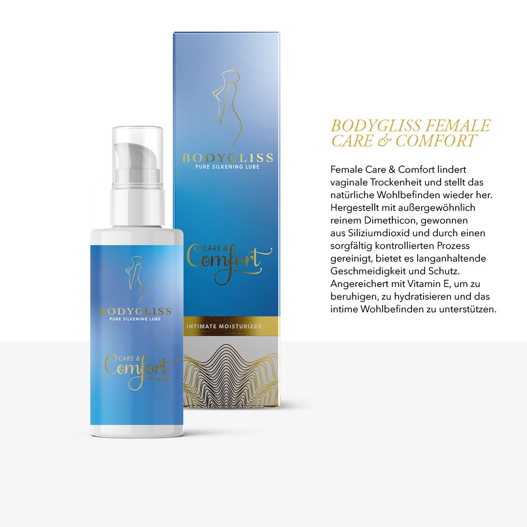 BodyGliss Female Care Collection Care & Comfort Silikon Gleitgel, 100 ml