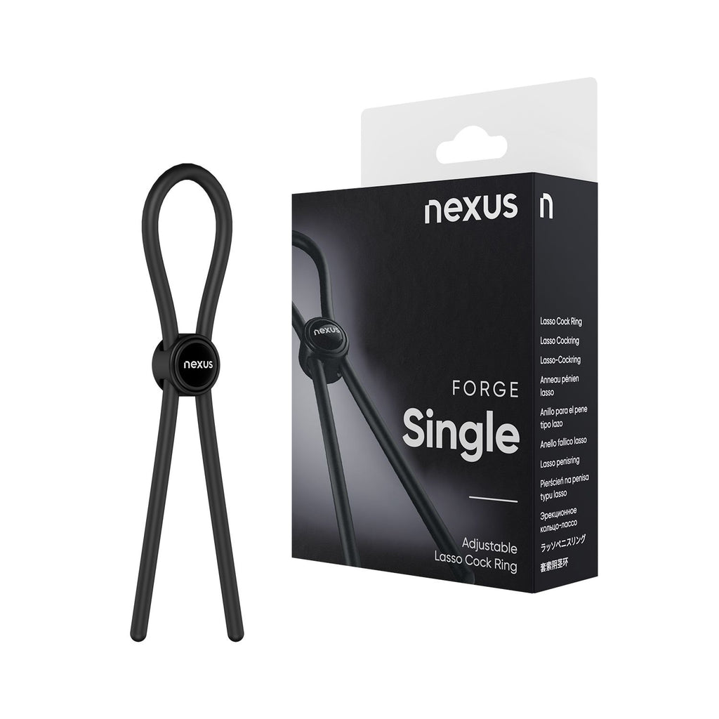 Nexus Forge - Verstellbarer Penisring - Schwarz