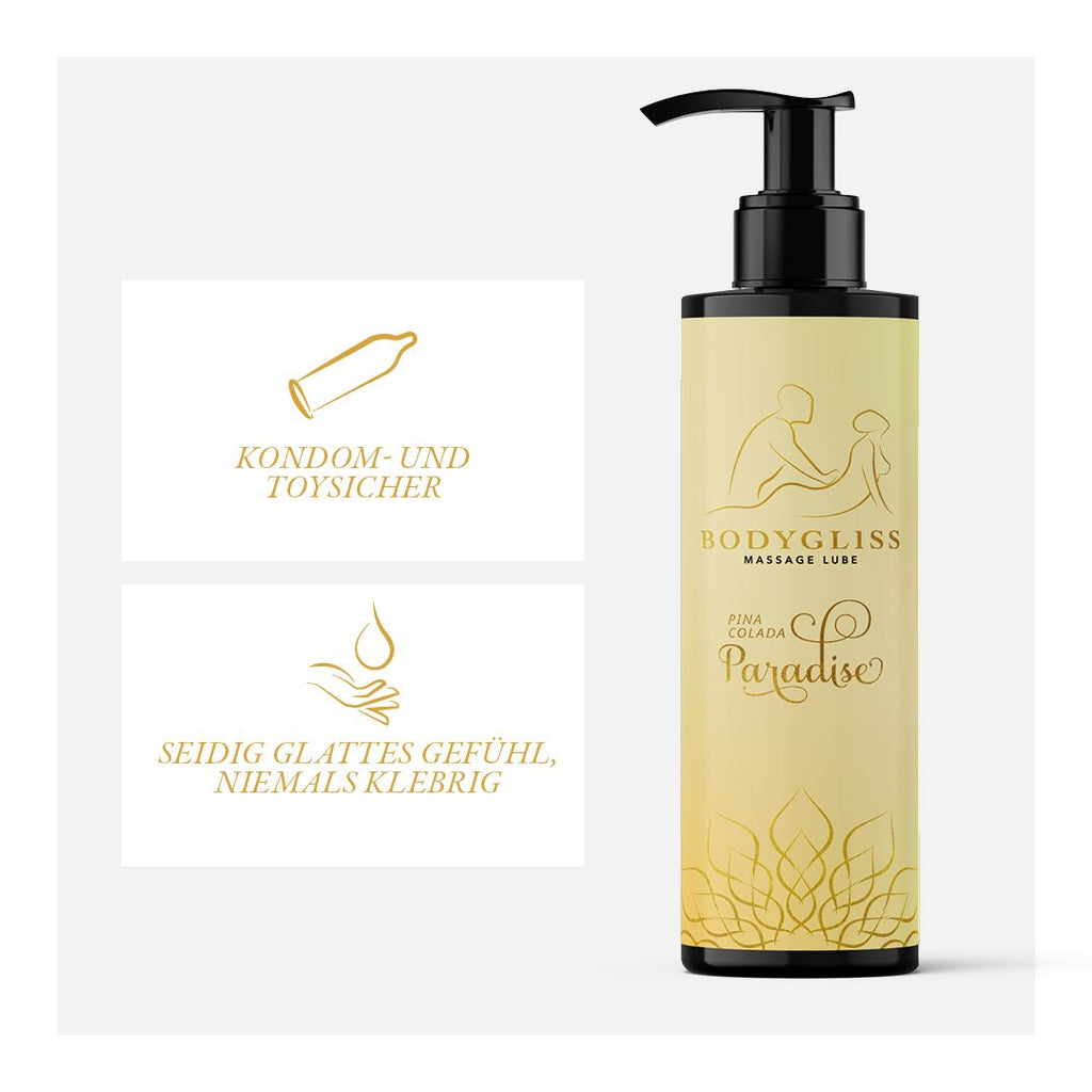 BodyGliss - Massageöl und Gleitmittel in Einem Pina Colada - 150 ml