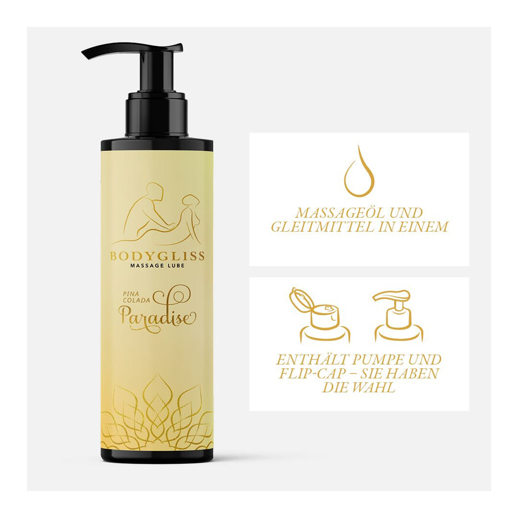 BodyGliss - Massageöl und Gleitmittel in Einem Pina Colada - 150 ml