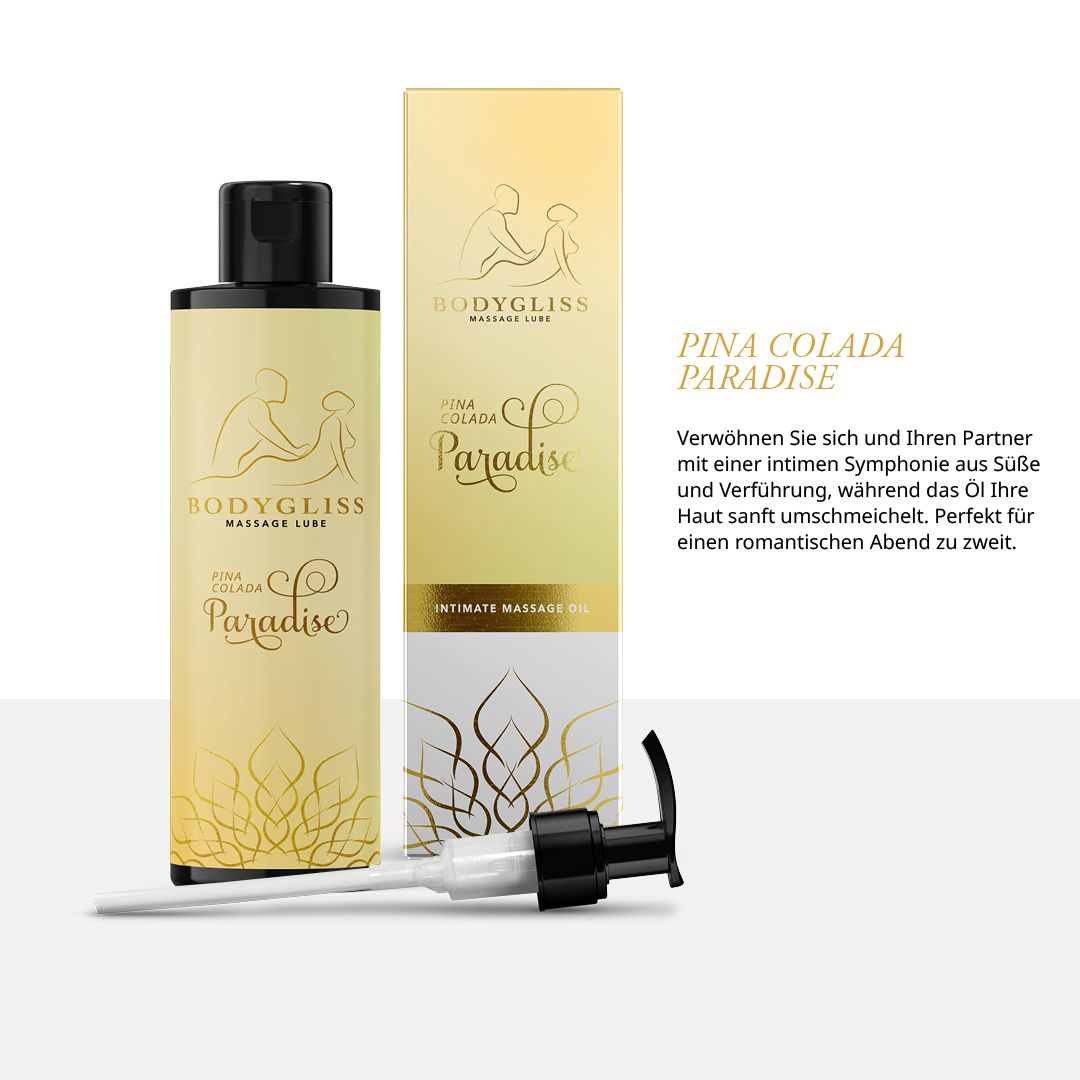BodyGliss - Massageöl und Gleitmittel in Einem Pina Colada - 150 ml