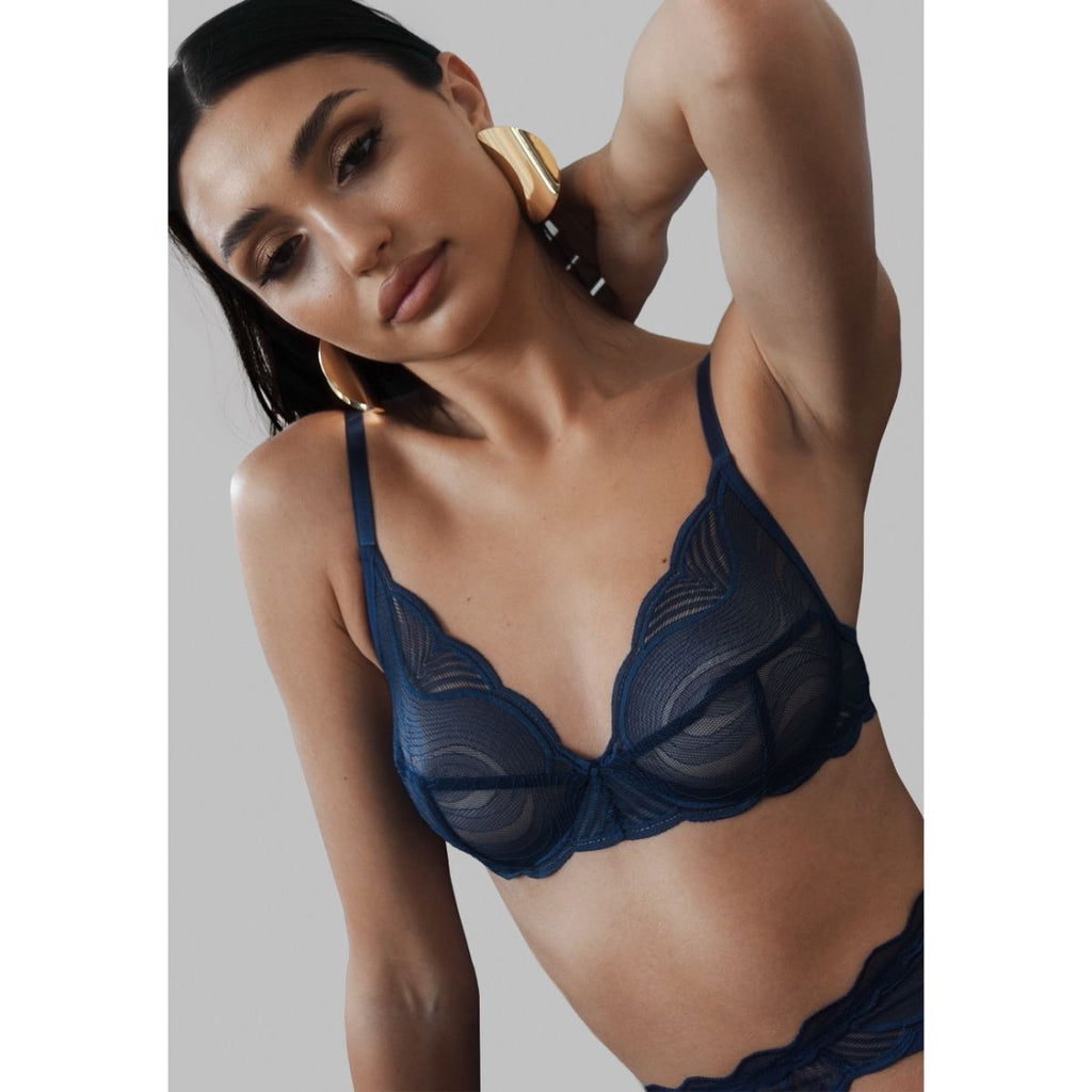Obsessive - Nightly Dessous Set 3-teilig - Blau