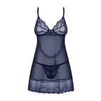 Obsessive - Nightly Chemise Set - Blau