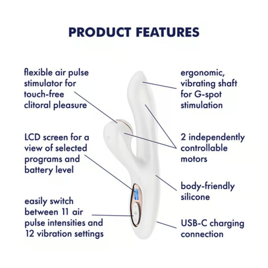 Satisfyer - Pro+ G-Spot Generation 2 Rabbit Vibrator - Luftdruck und Vibrationstechnologie