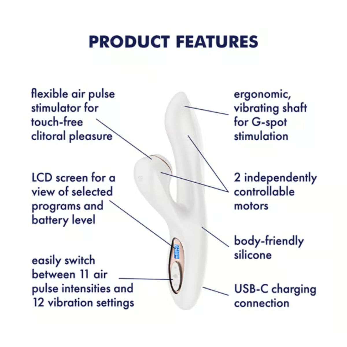 Satisfyer - Pro+ G-Spot Generation 2 Rabbit Vibrator - Luftdruck und Vibrationstechnologie