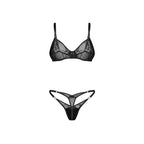 Obsessive - Olianna 2-teiliges Set - Schwarz