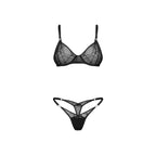 Obsessive - Olianna 2-teiliges Set - Schwarz