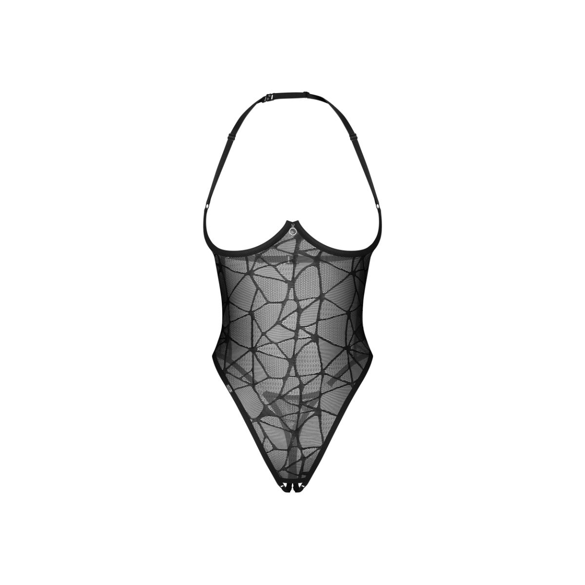 Obsessive - Olianna Teddy Offener Schritt - Schwarz