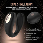 Rosy Gold - C-Shape Vibrator mit Ladecase - Schwarz