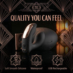Rosy Gold - Wearable Vibrator mit Luxus-Ladecase - Schwarz