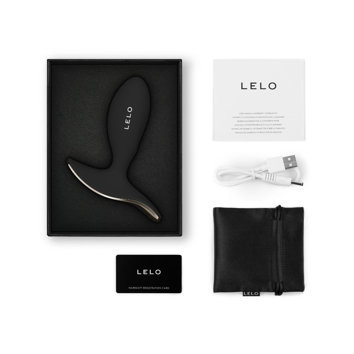 LELO - SURFER 2 Vibrations Analplug - Schwarz