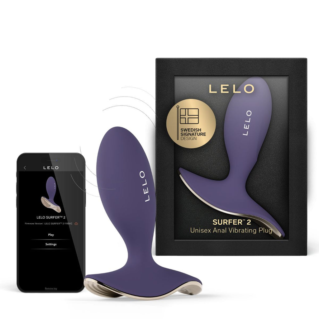 LELO - SURFER 2 Vibrations Analplug - Schwarz