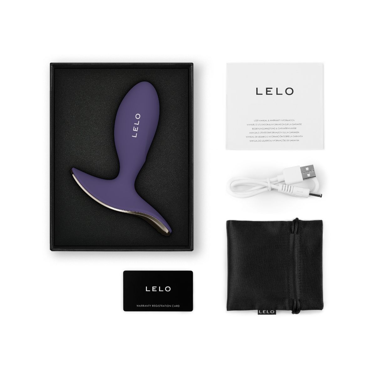 LELO - SURFER 2 Vibrations Analplug - Schwarz