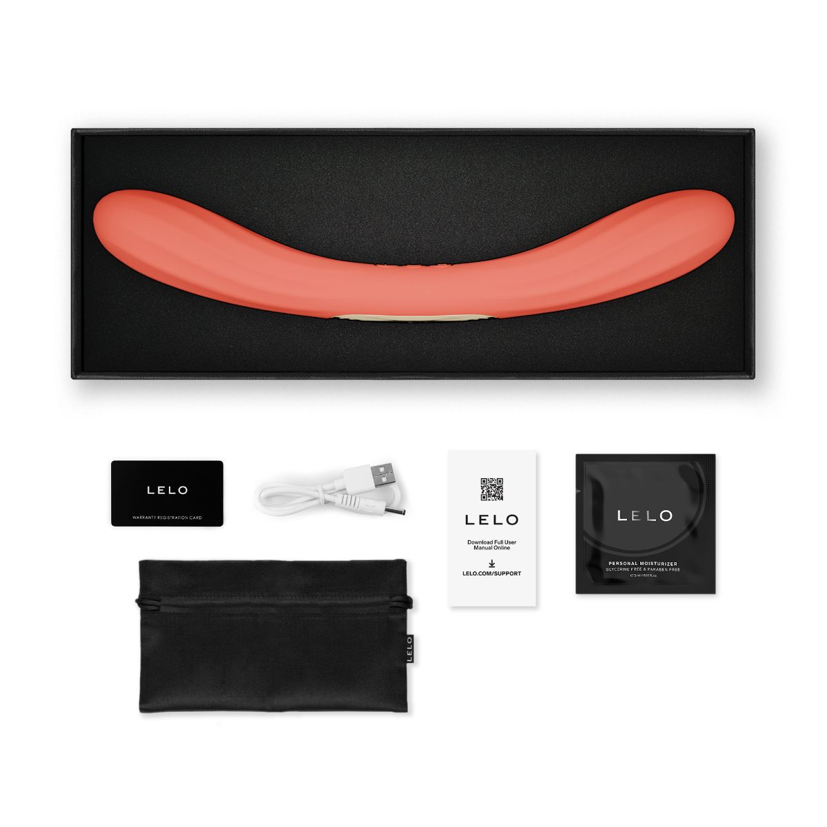 LELO - Boomerang Doppelvibrator für Paare - Cerise