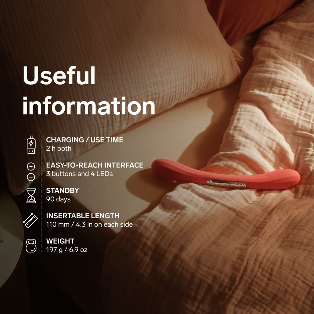 LELO - Boomerang Doppelvibrator für Paare - Cerise