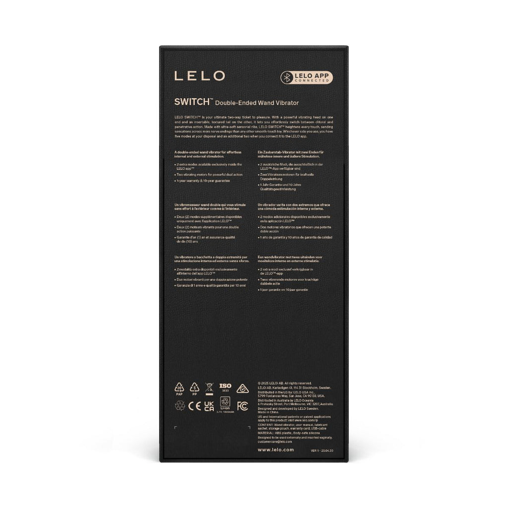 LELO - SWITCH Doppelter Wandvibrator - Soft Pink