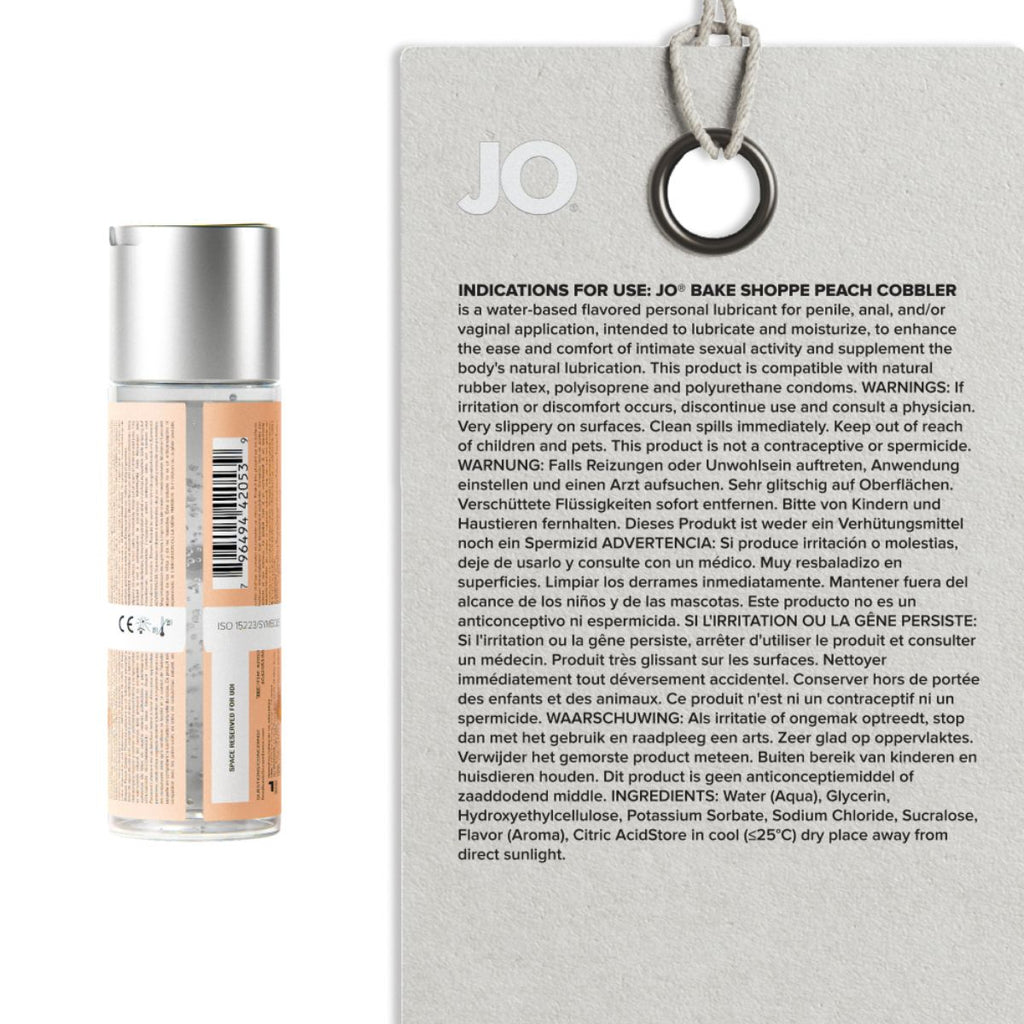 JO - Bake Shoppe Pfirsichkuchen Gleitgel - 60ml